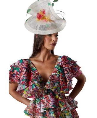 Lisa Tie Back Ruffle Peplum Dress