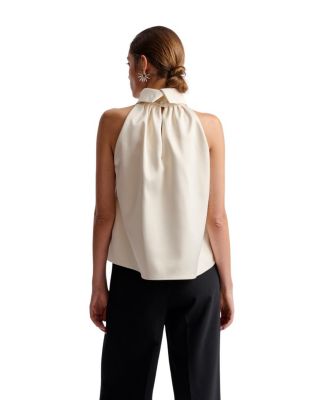 Minea Satin Halterneck Top