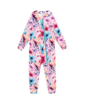 Girls' One-Piece Flower Thermal Underwear - Baby