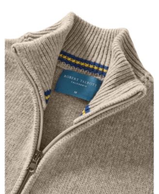 Graham Cashmere Blend Full Zip Sweater