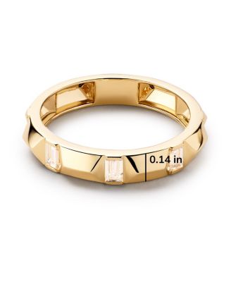 Solid Yellow Gold Astrid Lab Grown Diamond Station Ring