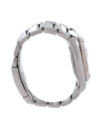  Oyster Perpetual Datejust Automatic Watch in Stainless Steel and White Gold with Diamond Markers 36mm