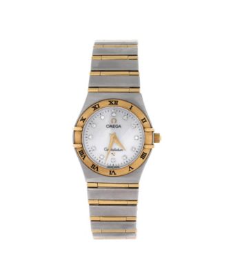  Constellation Quartz Watch in Stainless Steel and Gold Details with Diamond Markers and Mother of Pearl 24mm