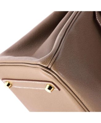 Birkin 30 Handbag Grey Epsom with Gold Hardware