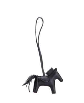 PM So Black GriGri Rodeo Bag Charm Leather