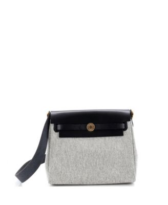 20 Herbag Zip Toile and Leather