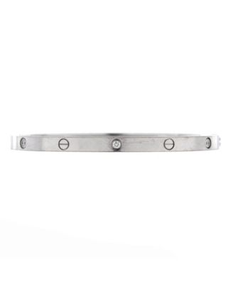  Small Love 6 Diamond Bracelet 18K White Gold and Diamonds