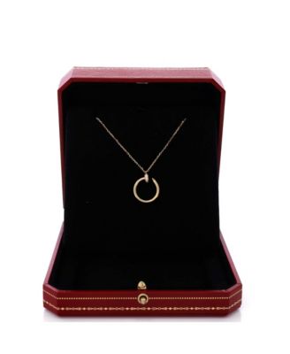  Juste un Clou Pendant Necklace 18K Gold with Diamonds, 15.25 - 16"