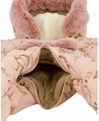 Unisex One-Piece Layette Snowsuit Animal Designed for Car Seat - Baby