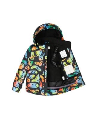 Boys' Two-Piece Play Snowsuit with Allover Smiley Print Jacket - Little Kid