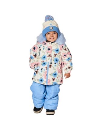 Girls' Two-Piece Play Snowsuit Floral Jacket - Baby, Little Kid