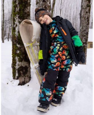  Boys' Two-Piece Play Smiley Face Snowsuit - Little Kid, Big Kid