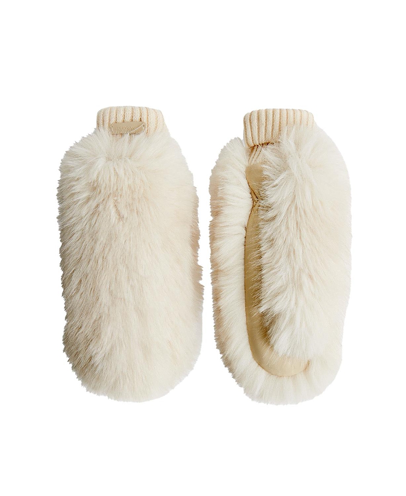 Rudsak Bella Faux Fur & Leather Mittens
