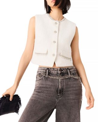 【maison de Dolce. 】candy tweed vest maison de Dolce. candy tweed vest 【公式通販】