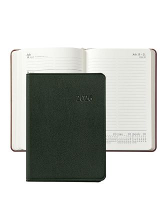  2026 Traditional Leather Weekly Notebook