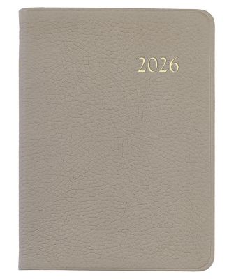  2026 Pebble Leather Desk Diary