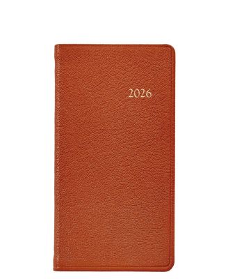  2026 Goatskin Leather Pocket Datebook