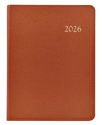  2026 Goatskin Leather Desk Diary
