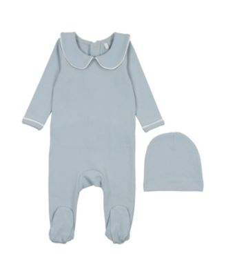 Boys' POUF Embroidered Footie & Beanie Set - Baby