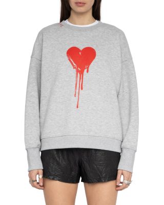 Oscarpmo Flowing Heart Sweatshirt