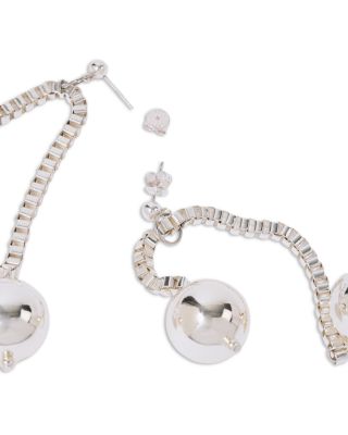 Chained Sphere Drop Earrings