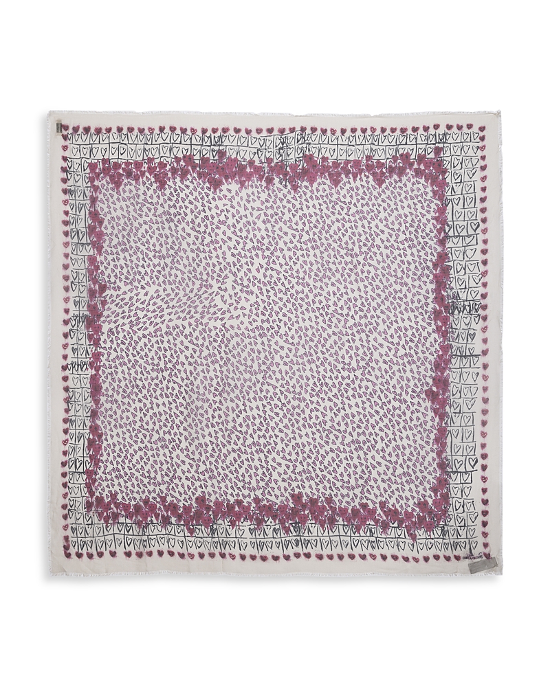 Zadig & Voltaire Kerry Hearts Scarf
