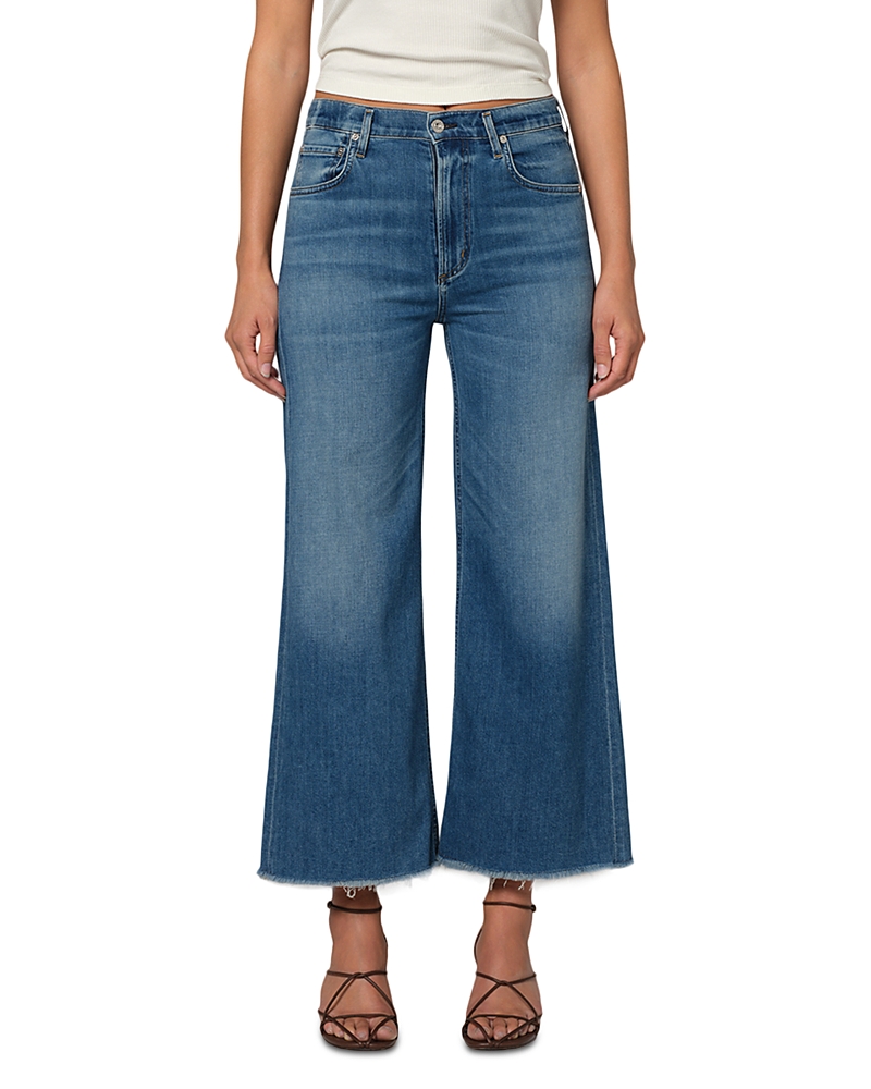 Citizens of Humanity Lyra Wide Leg Cropped Jeans in Verve
