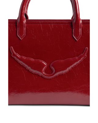 Angel XS Crinkled Patent Leather Tote
