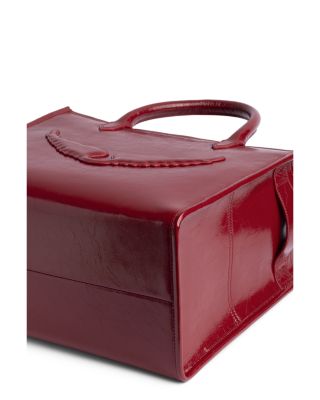 Angel Tote Crinkled Patent Leather Tote