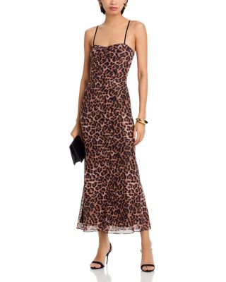 Leopard Mesh Maxi Dress - Exclusive