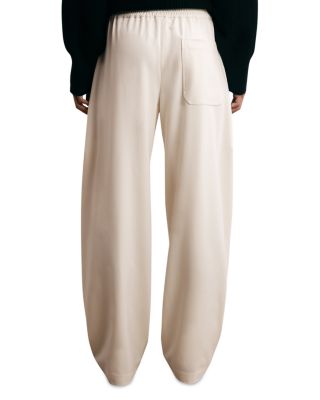 Petite Elle Barrel Leg Side Stripe Pants