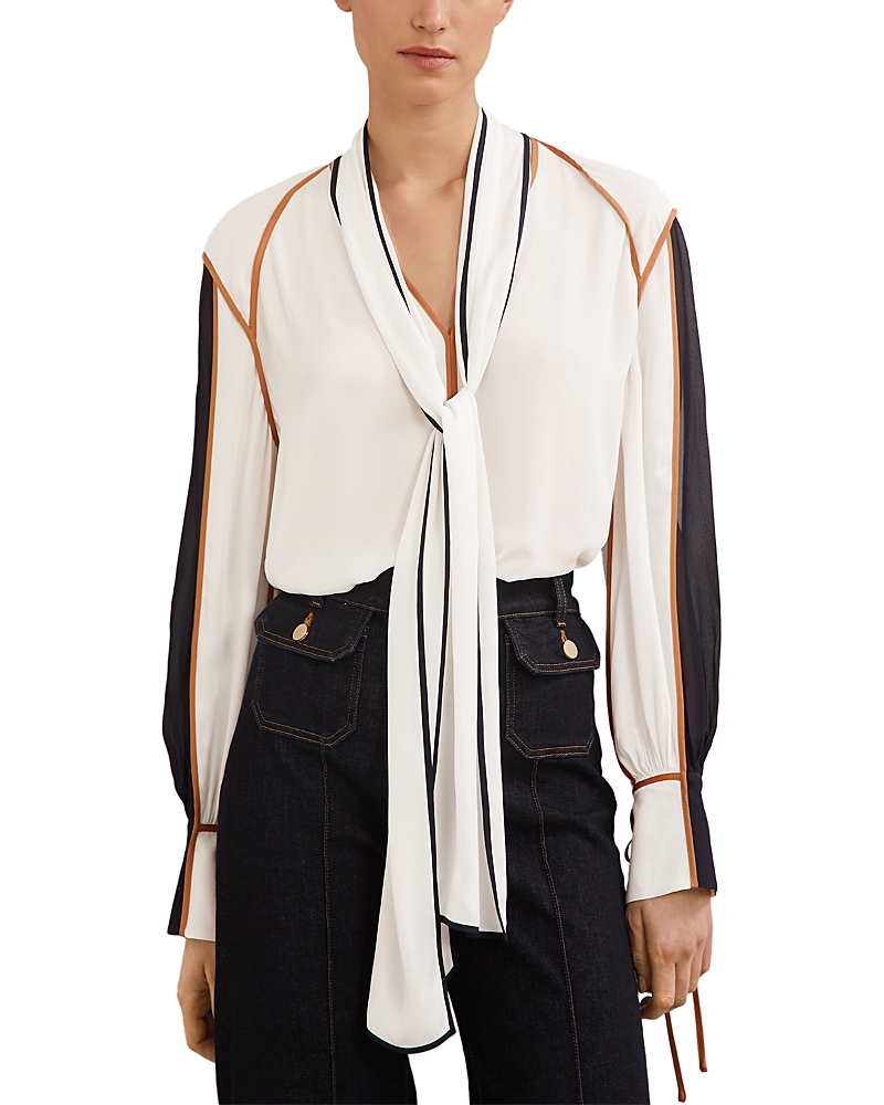 Reiss Lulu Tipped Blouse