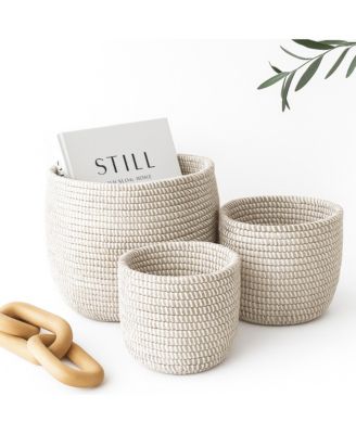 Catch-All Planter Basket Monochrome