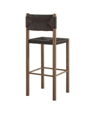 Parkland Outdoor Patio Rattan and Aluminum Bar Stools, Set of 2