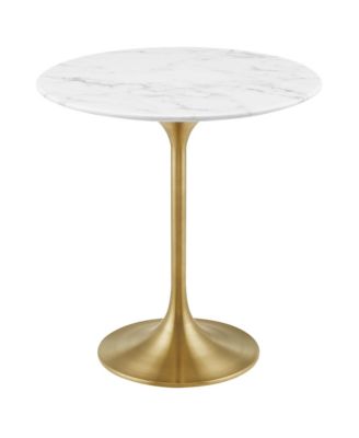 Lippa Round Artificial Marble Side Table