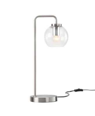  Silo Glass Globe Glass and Metal Table Lamp