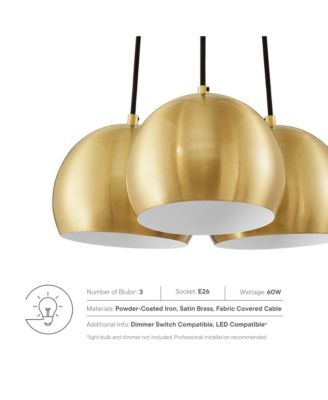 Chalice 3-Light Metal Pendant