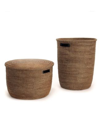  Monochrome Low Storage Flat Lid Storage Basket