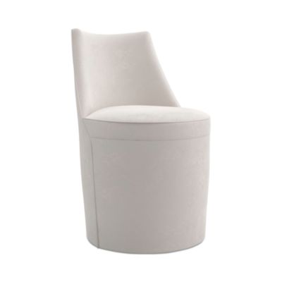 Barrel Roll Dining Chair, Ivory