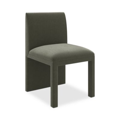 Pinstripe Upholstered Dining Chair