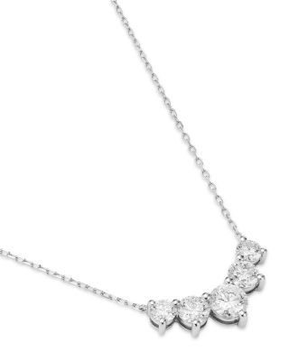 Luxe Collection Certified Lab Grown Diamond Necklace in 14K White Gold, 2.0 tcw