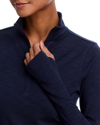 Stevie Active Rib Half Zip Top