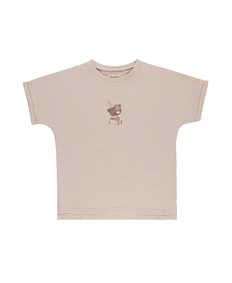 Ely's & Co. Boys' Organic Bear Collection French Terry Tee