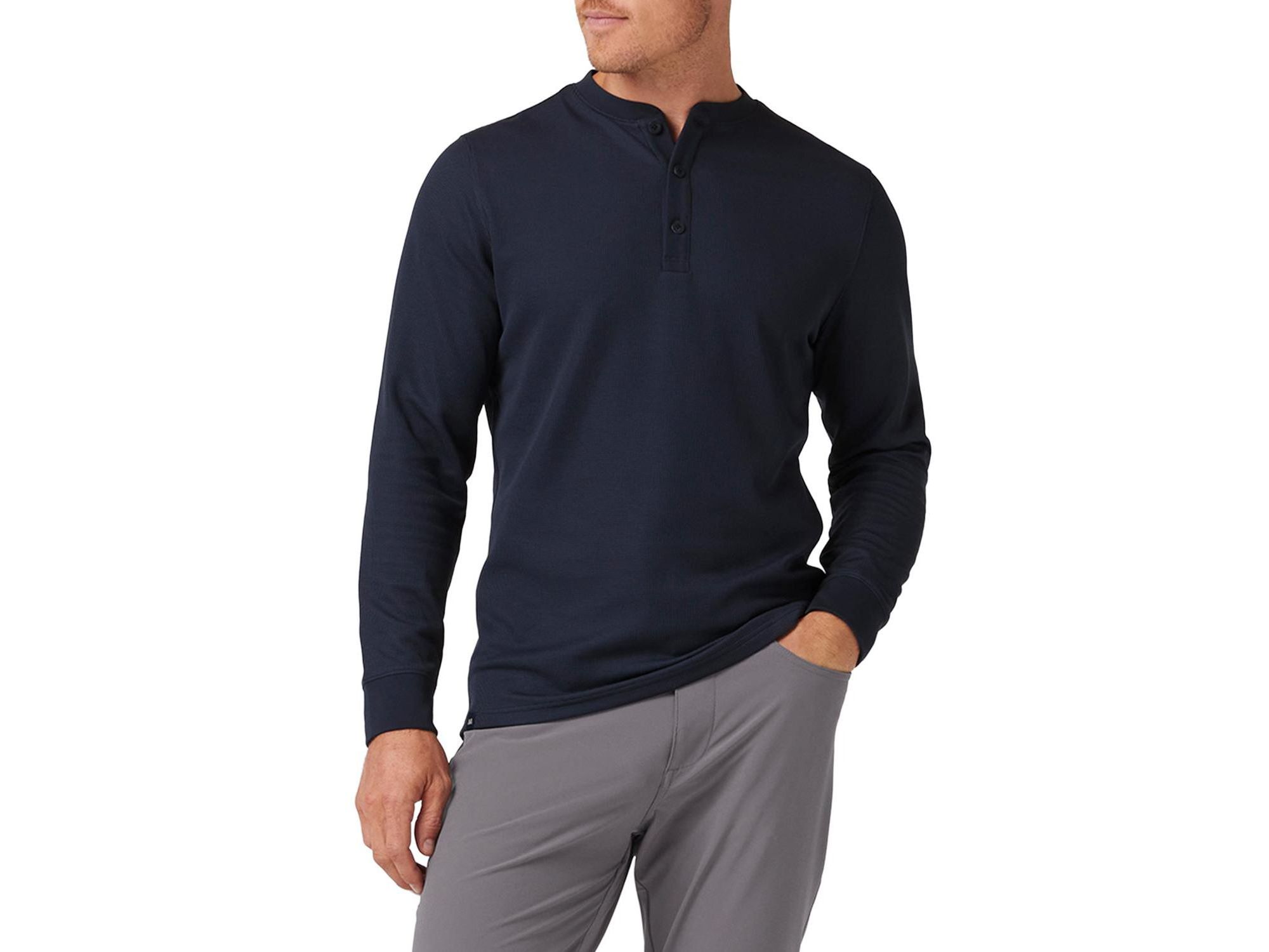 Henderson Long Sleeve Henley - Image 1