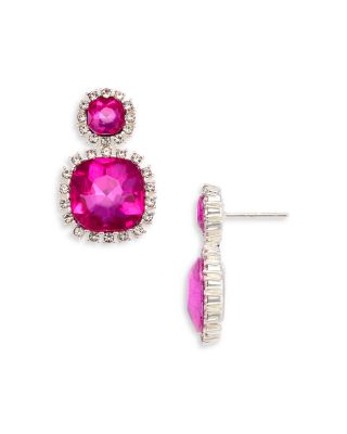 AQUA - Pink Stone Earrings - Exclusive