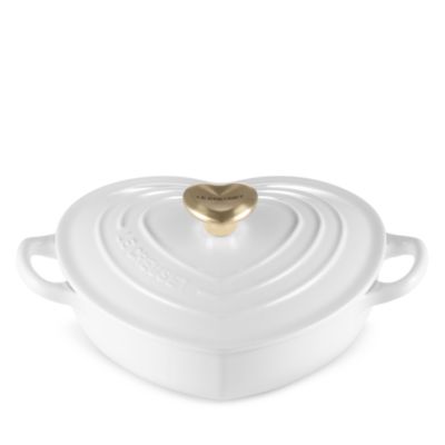 1.25 Qt. Shallow Heart Enameled Cast Iron Cocotte