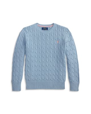 Boys' Cable Knit Cotton Sweater - Big Kid