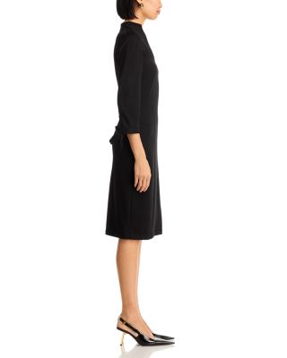  LuxeStretch Ponte Tie Sleeve Sheath Dress