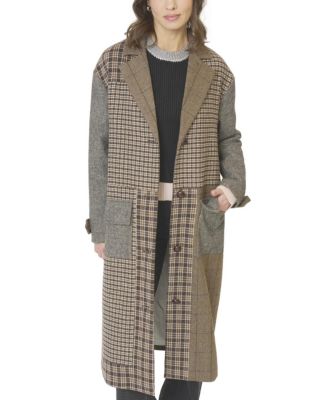 Women's Raven Patchwork Long Coat