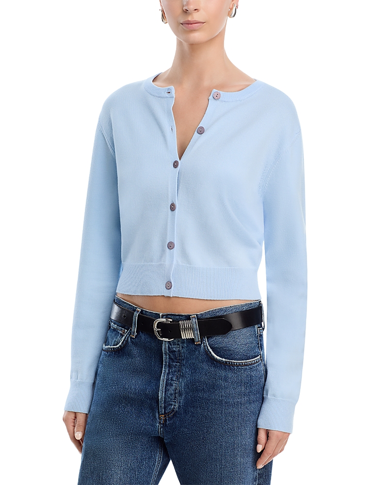 Aqua Cropped Cardigan